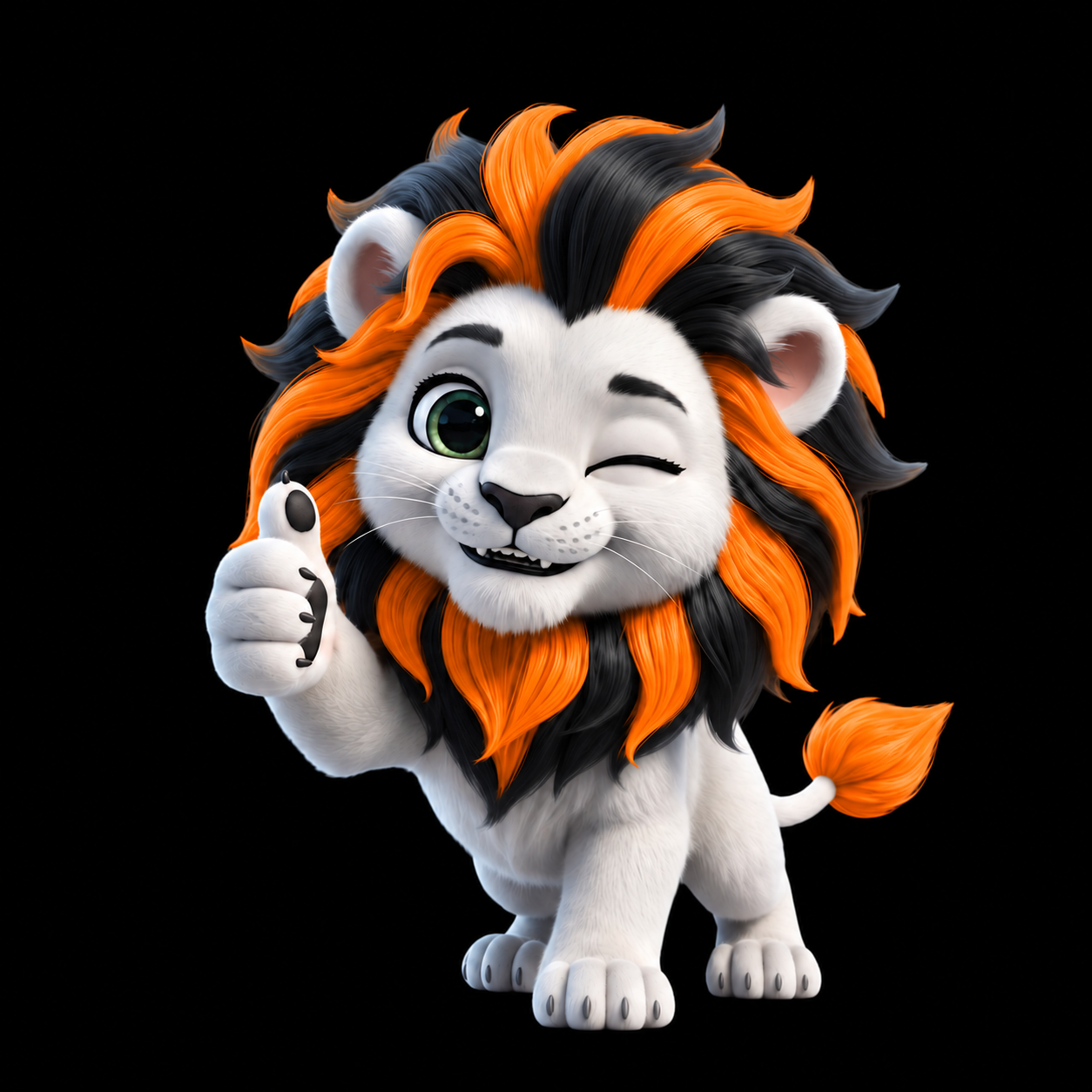 The DA!media lion, our talisman