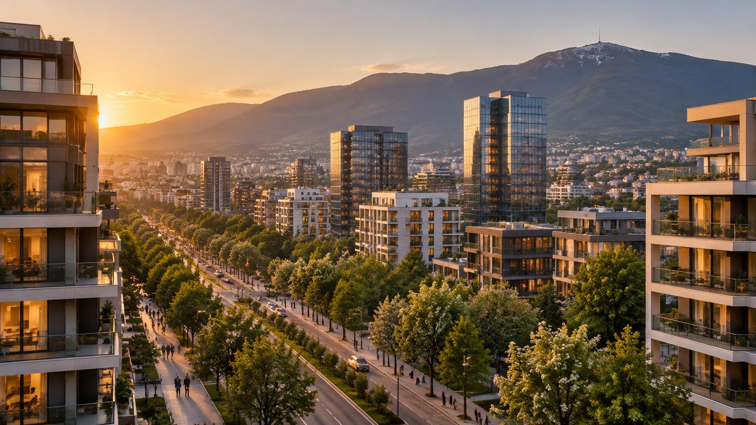 Sofia seen across its residential and business districts